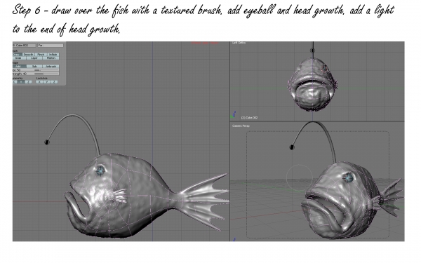 Creation of what lurks below: Step 6